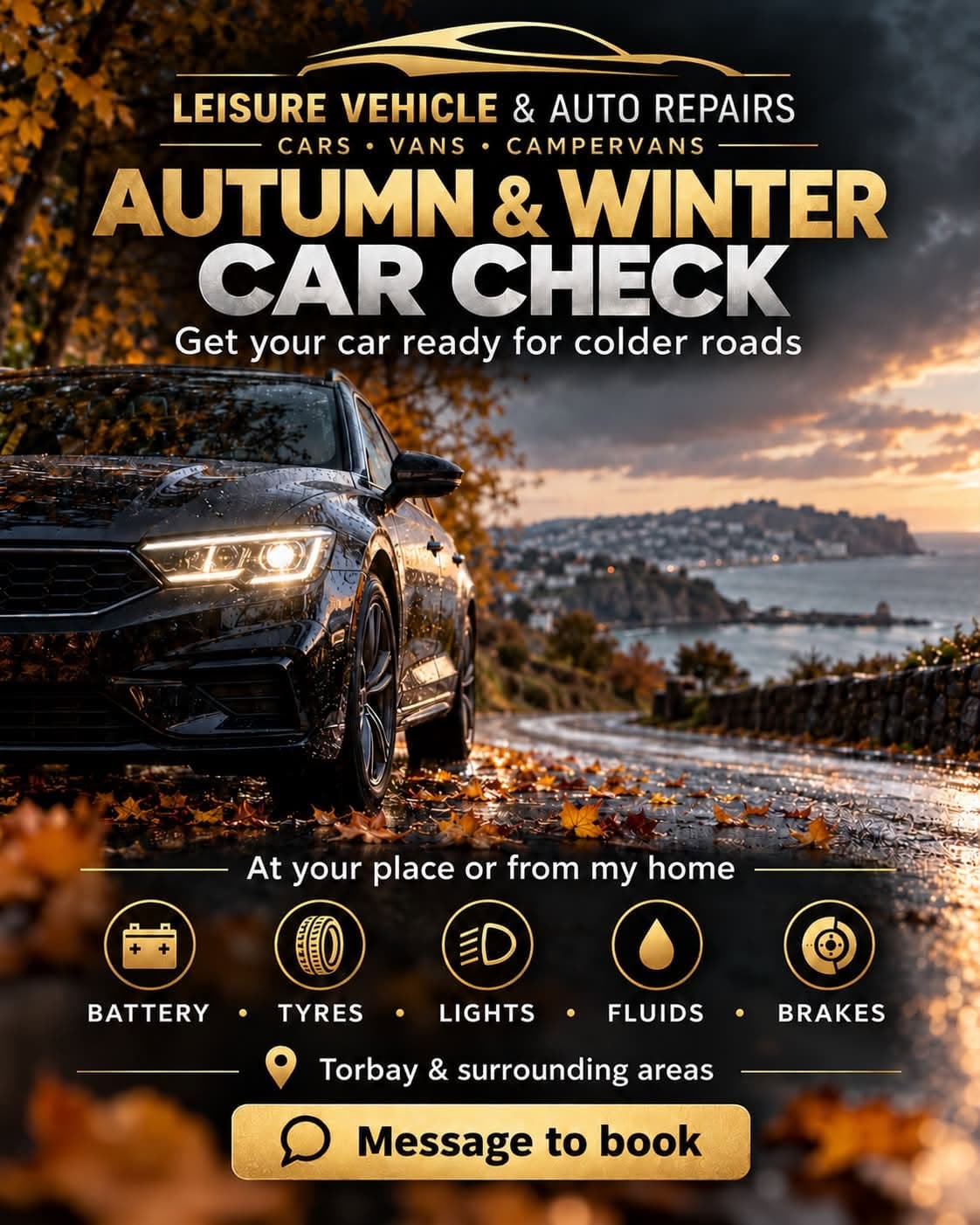 Autumn and Winter car check artwork